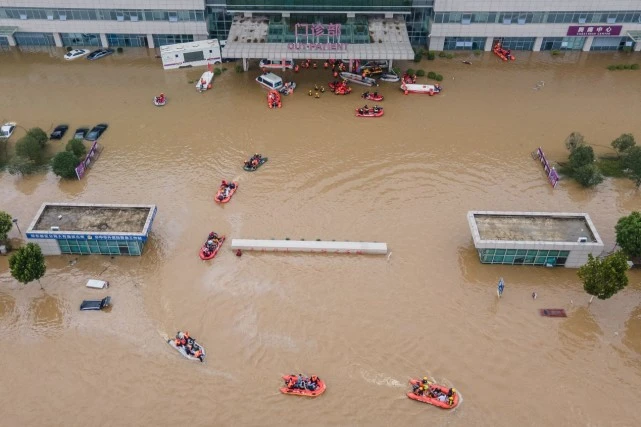 河北保定沧州暴雨 有医院被淹